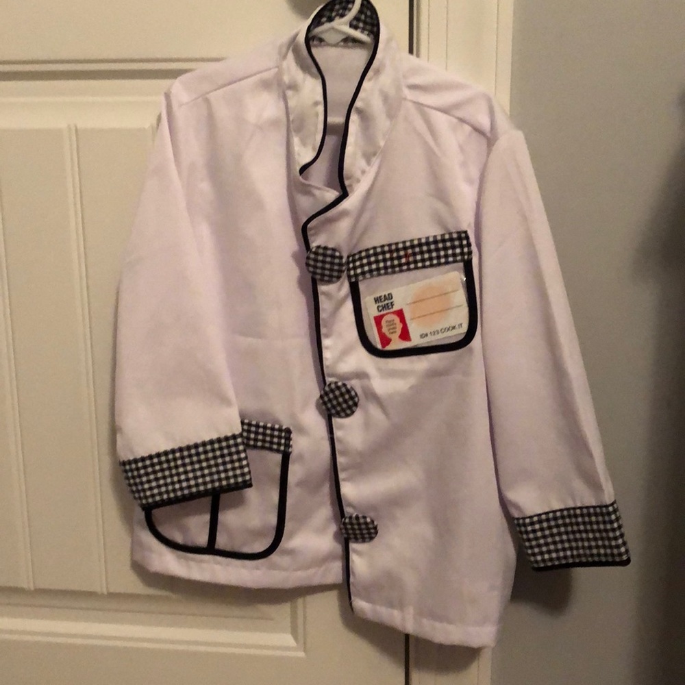 Melissa and Doug chef jacket and hat
